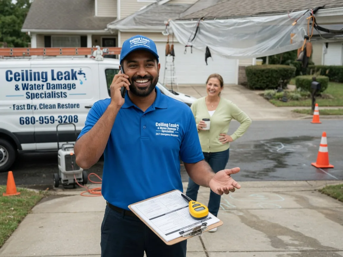 Ceiling Leak Cleanup Richards, TX FAQs
